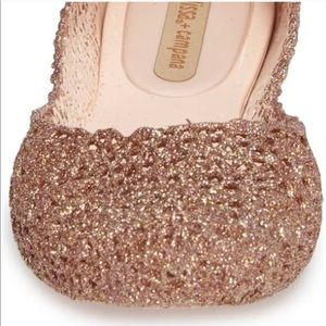 Melissa rose gold flats